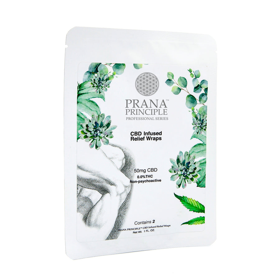prana principle cbd infused body relief wraps for sore muscles and joints