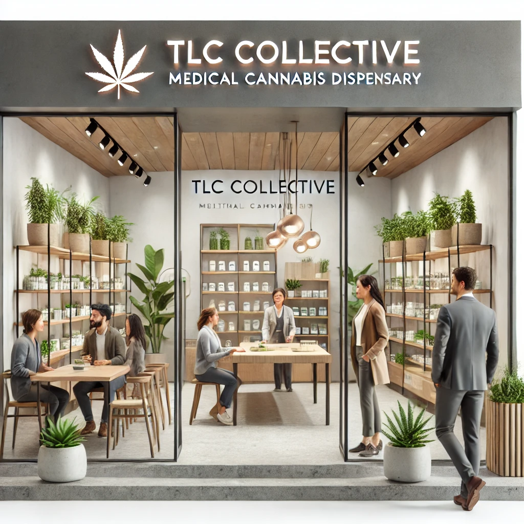 A stylish exterior view of TLC Collective with a welcoming atmosphere and modern design.